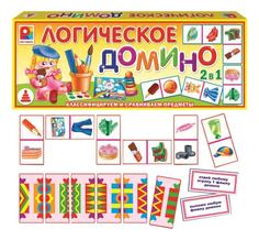 Семейная настольная игра Домино логическое Предметы 1 Радуга с-557