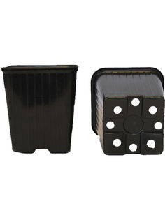 Горшок для рассады, квадратный, 9x9x9.5 см, 0,52 л Русский огород