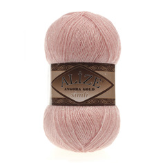 Пряжа ALIZE Angora Gold Simli цвет 363 светло-розовый 5 мотков