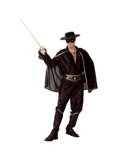 Карнавальный костюм Bristol Зорро, цв. черный р.180