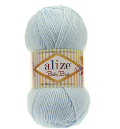 Пряжа Alize "Baby Best", цвет: 189 светло-бирюзовый, 240 м, 100 грамм (5 мотков) ( 5)