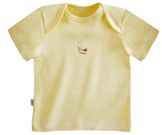 Футболка с коротким рукавом "Be Happy" (цвет: желтый, рост 80 см) Наша Мама