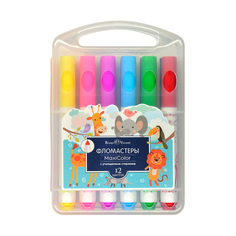Фломастеры утолщенные "Maxicolor", 12 цветов Bruno Visconti