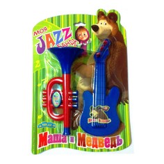 Музыкальные инструменты 1 TOY Маша и Медведь гитара и труба, в ассортименте 1toy