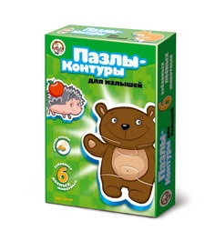 Пазлы-контуры для малышей Лесные животные Десятое королевство
