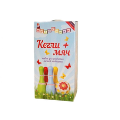 Набор Кудесники Кегли 4 кегли и мяч