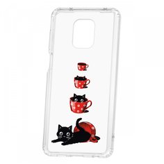 Чехол-накладка Xiaomi Redmi Note 9 Pro Kruche Print Котенок в чашке КruЧЕ
