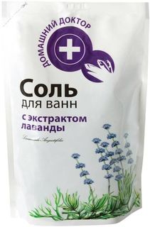 Соль для ванн Домашний доктор морская эфирным маслом лаванды 500 г