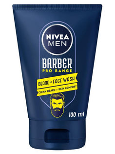 Гель для умывания Nivea men Barber pro range очищающий 100мл