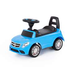 Каталка-автомобиль SuperCar №3 со звуковым сигналом, цвет голубой Полесье 84484