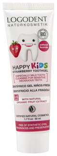 Детская зубная паста-гель Logona Logodent Клубника 50 мл
