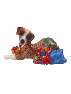 Фигурка декоративная "Собака с подарками", 10x5x5,5 см Феникс