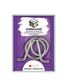 Головоломка металлическая Кольца, 3 элемента, арт. DLM-10 Delfbrick