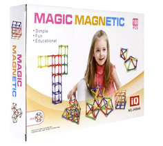 Магнитный конструктор Magic Magnetic, 180 элементов Пирамида открытий Kri Bly Boo
