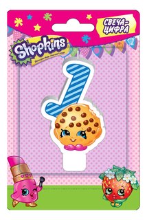 Свеча-цифра Shopkins № 1 32123 Росмэн