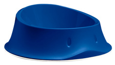Одинарная миска для животных Stefanplast, пластик, синий, 0.65 л