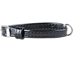 Ошейник для собак повседневный Collar Brilliance, обхват шеи 27-36 см, кожа, черный