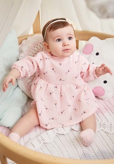 Комплект одежды на лето "Сакура", цвет: розовый с рисунком, размер 68 Сонный гномик