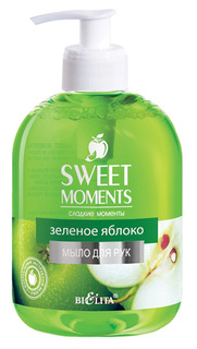 Жидкое мыло Белита ЗЕЛЕНОЕ ЯБЛОКО "Sweet moments" 500 мл