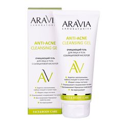 Очищающий гель для лица и тела Aravia Professional Anti-Acne Cleansing Gel 200 мл
