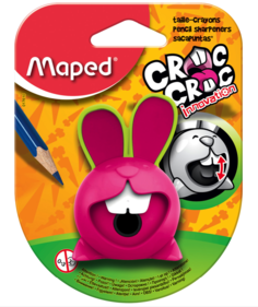 Точилка Maped Croc Croc Innovation 1 отверстие с контейнером в ассортименте