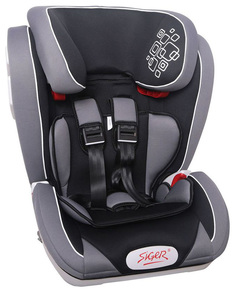 Автокресло Siger Индиго Isofix цв.черный гр.1/2/3