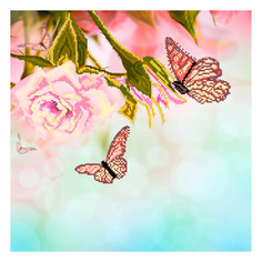 Вышивка бисером Матренин Посад Песня роз 41*41см