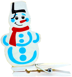 Елочная игрушка Томик Снеговик 2017-3 10 см 1 шт.