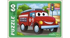 Пазлы "Пожарная машинка", 60 элементов Рыжий кот