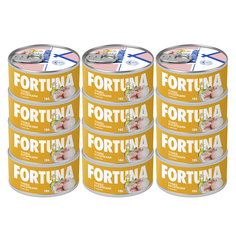 Тунец кусочками в масле Fortuna 12 шт по 185 г Фортуна