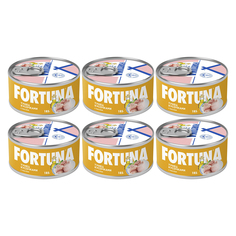 Тунец кусочками в масле Fortuna 6 шт по 185 г Фортуна
