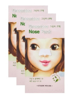 Патчи для носа Etude House Green Tea Nose Pack очищающие 0.65г