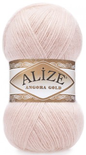 Пряжа ALIZE Angora Gold цвет 271 жемчужно-розовый 5 мотков