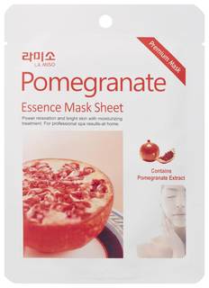Маска для лица LA MISO Pomegranate essence Mask Sheet 21 г