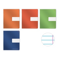 ТЕТРАДЬ "АЛЬТ" Премиум металлик 24л линейка 7-24-829/2