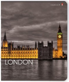 Тетрадь Альт общая Город и цвет Отражение в клетку 165 х 203 мм А5 48 листов