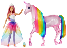 Кукла и Радужный единорог Barbie Dreamtopia29 см FXT26