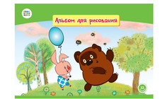 Альбом для рисования "Винни Пух", 12 листов, арт. СМФ 12024 Синеполис