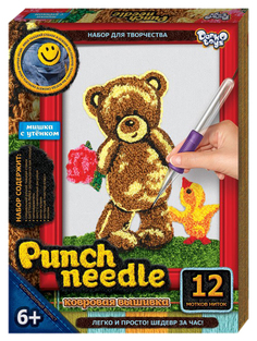 Набор для творчества Danko Toys Ковровая вышивка Медвежонок PN-01-01