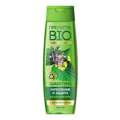 Шампунь Прелесть Bio Укрепление и защита с экстрактом крапивы для всех типов волос 400 мл