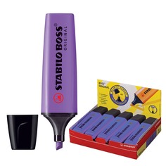 Текстмаркер STABILO "Boss", скошенный наконечник 2-5 мм, фиолетовый, 70/55