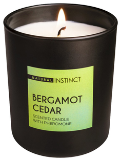 Ароматическая свеча с феромонами Natural Instinct Кедр и бергамот 180 гр. 185497 Парфюм престиж