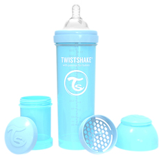 Антиколиковая бутылочка Twistshake для кормления синий Pastel Blue 330 мл