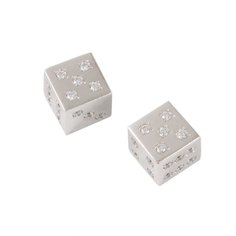 Кубики Haleyan для настольных игр Кости, серебро в шкатулке kh210