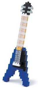 Конструктор NANOBLOCK Синяя электрогитара Стрела (NBC_095)