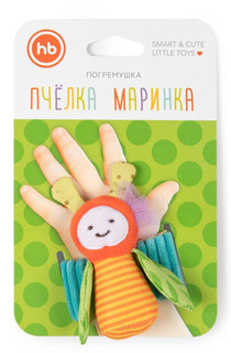 Игрушка-погремушка на ручку Happy Baby Пчелка Маринка