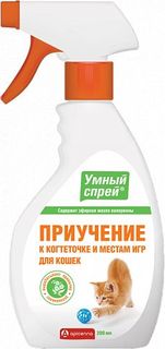 Умный спрей Api-San приучение к когтеточке и местам для игр для кошек, 200 мл