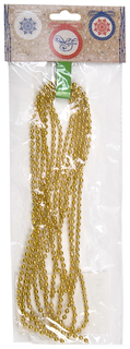 Гирлянда новогодняя "Бусы золотые", 270x0,4 см Феникс Present