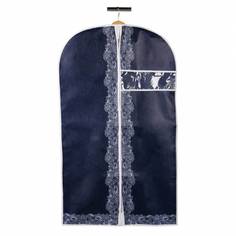 Чехол для одежды "Кружево", Д1000 Ш600, индиговый, UC-93 Handy Home