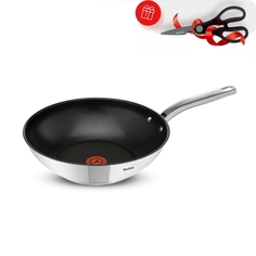 Сковорода-вок Tefal Intuition SS2 28 см A7031904 (ножницы в подарок)